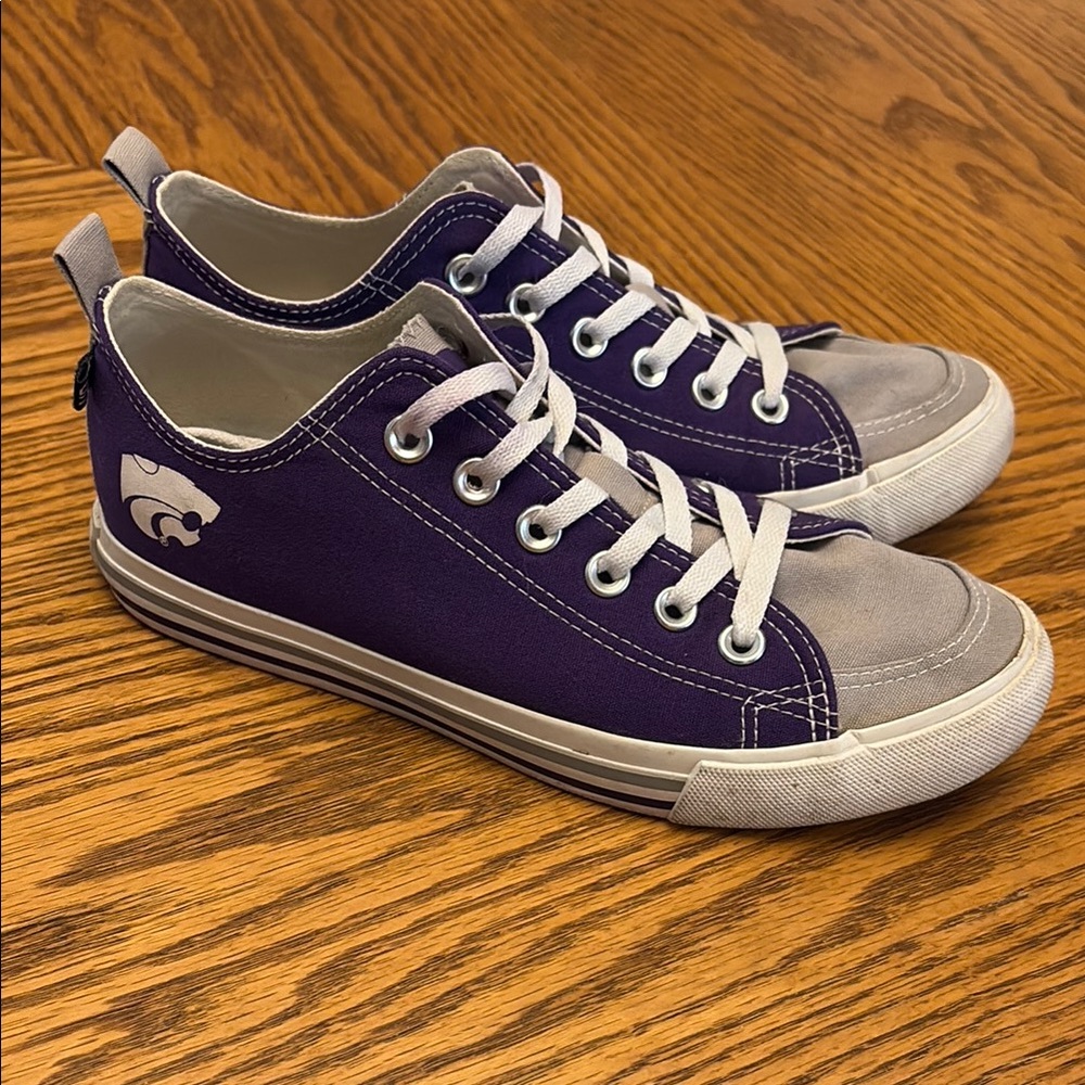 Purple and Gray Canvas Sneakers